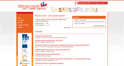 Desktop Screenshot of mluvmespolu.eu